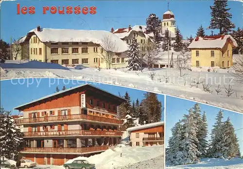 Les Rousses Ortsansicht mit Kirche Hotel Winterpanorama Kat. Les Rousses