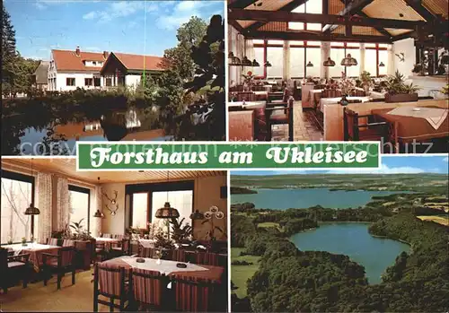 Sielbeck Holsteinische Schweiz Forsthaus am Ukleisee Restaurant Kat. Eutin
