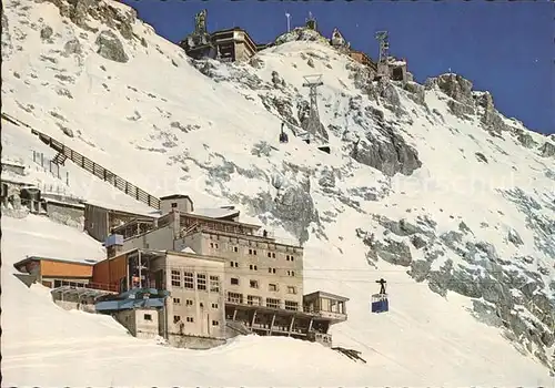 Zugspitze Hotel Schneefernerhaus Seilbahn Gipfel Kat. Garmisch Partenkirchen