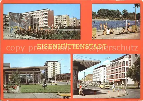 Eisenhuettenstadt 6. Wohnkomplex am Froebelring Schwimmbad Leninallee Strasse der Republik Kat. Eisenhuettenstadt