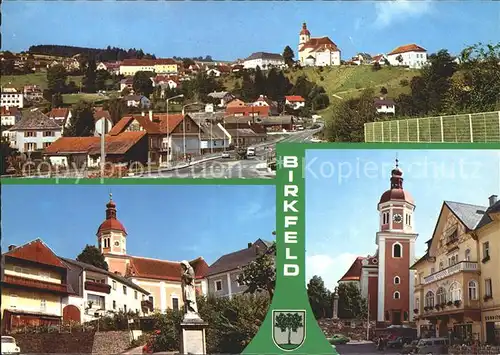 Birkfeld Ortsansichten mit Kirche Kat. Birkfeld