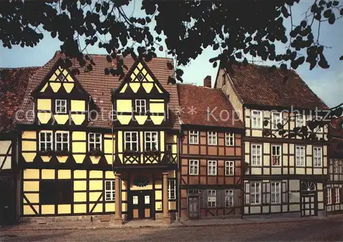 Quedlinburg Klopstockhaus Fachwerkhaus Kat. Quedlinburg