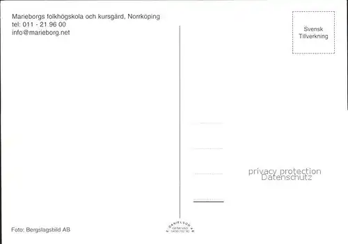 Norrkoeping Marieborg Fliegeraufnahme Kat. Norrkoeping