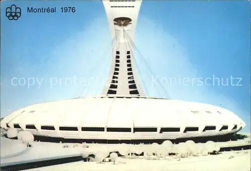 Montreal Quebec Maquette du parc olympique Olympiade Kat. Montreal