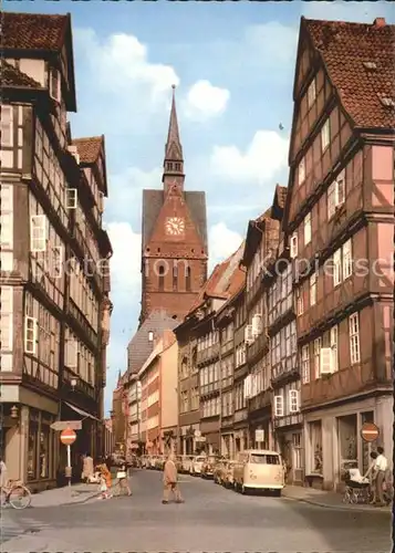 Hannover Kramerstrasse mit Marktkirche Kat. Hannover