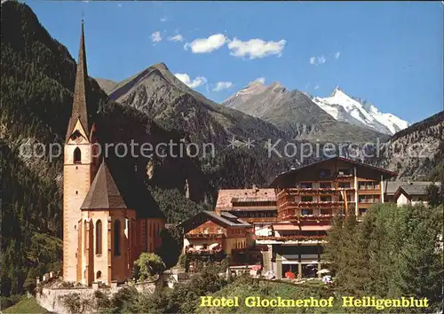 Heiligenblut Kaernten Hotel Glocknerhof Kirche Grossglockner Hohe Tauern Kat. Heiligenblut