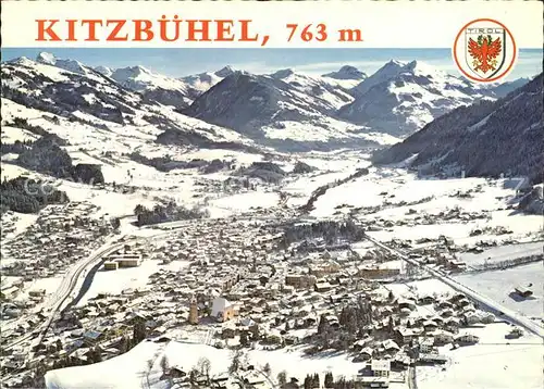 Kitzbuehel Tirol Wintersportplatz Alpenpanorama Fliegeraufnahme Kat. Kitzbuehel