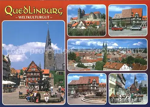 Quedlinburg Teilansichten Romantische Stadt an der Bode Weltkulturgut Kat. Quedlinburg