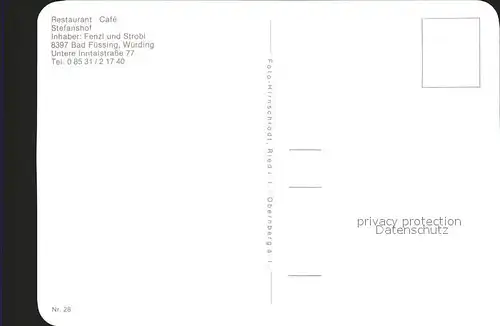 Wuerding Bad Fuessing Restaurant Cafe Stephanshof Kat. Bad Fuessing