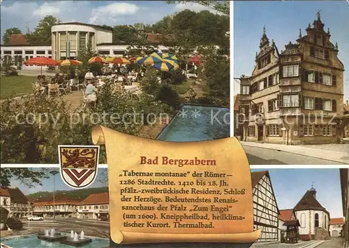 Bad Bergzabern Kneippheilbad Kurort Kurpark Kurhaus Geschichte Kat. Bad Bergzabern