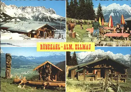 Ellmau Tirol Ruebezahl Alm Brunnen Alpenpanorama Kat. Ellmau