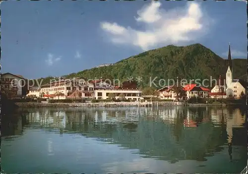 Rottach Egern mit Ringberg Hotel Bachmair am See Kirche Kat. Rottach Egern