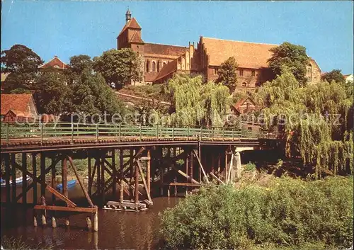 Havelberg Blick zum Dom und zur Havelbruecke Kat. Havelberg