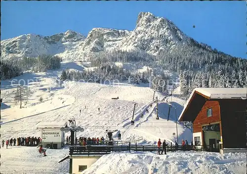 Lofer Bergstation Sonneggbahn Lift Wintersportplatz Chiemgauer Alpen Kat. Lofer