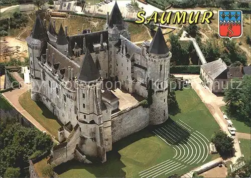 Saumur Fliegeraufnahme Chateau Kat. Saumur