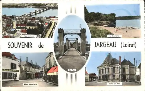 Jargeau Loiret Le Pont Hotel de Ville Kat. Jargeau