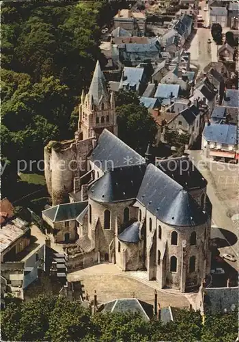 Meung sur Loire Fliegeraufnahme Eglise Kat. Meung sur Loire