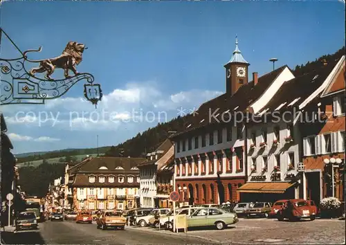 Triberg Schwarzwald Marktplatz Kat. Triberg im Schwarzwald