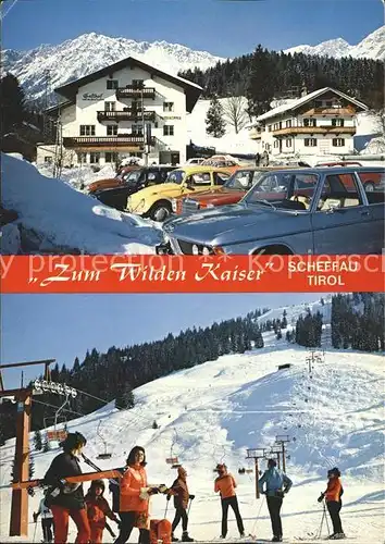 Scheffauer Kaiser Gasthof Zum Wilden Kaiser Skigebiet Kat. Wildermieming