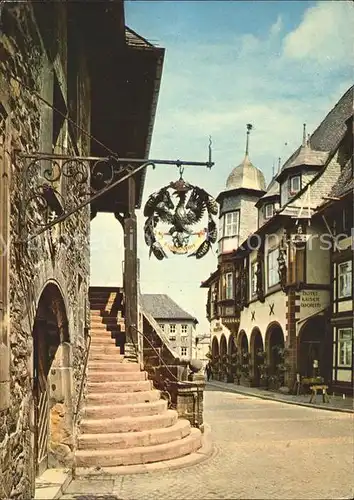 Goslar Eingang zum Ratskeller Aufgang zum Huldigungssaal Kat. Goslar