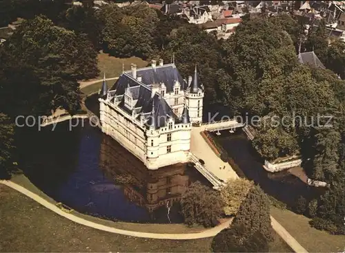 Azay le Rideau Fliegeraufnahme Chateau Kat. Azay le Rideau