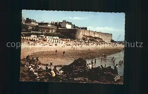 Saint Malo Ille et Vilaine Bretagne Plage Kat. Saint Malo