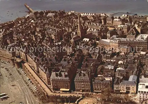 Saint Malo Ille et Vilaine Bretagne Fliegeraufnahme Kat. Saint Malo