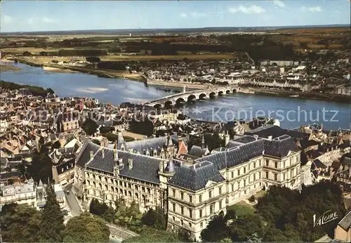 Blois Loir et Cher Fliegeraufnahme Chateau Kat. Blois