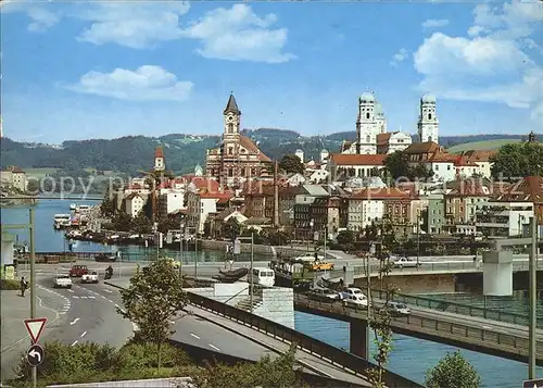 Passau Brueckenpartie Kat. Passau