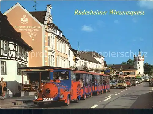 Ruedesheim Rhein Winzerexpress Kat. Ruedesheim am Rhein