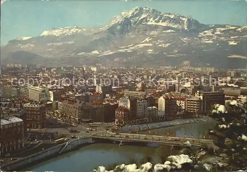 Grenoble Vue generale et le Maucherotte Kat. Grenoble