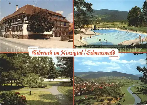 Biberach Baden Gasthof Zum Schwarzen Adler  Kat. Biberach Kinzigtal