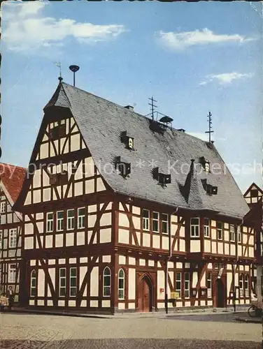 Schotten Fachwerk Rathaus  Kat. Schotten