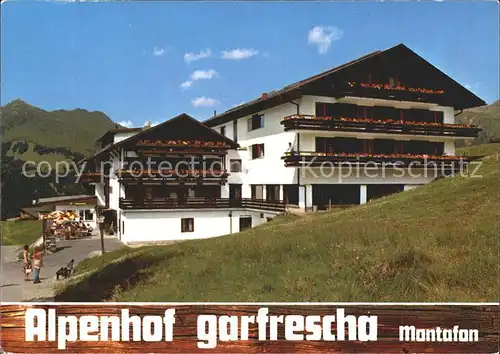 St Gallenkirch Vorarlberg Alpenhof Garfrescha  Kat. St. Gallenkirch
