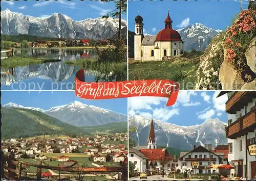 Seefeld Tirol Wettersteingebirge See Kircherl Hocheder  Kat. Seefeld in Tirol