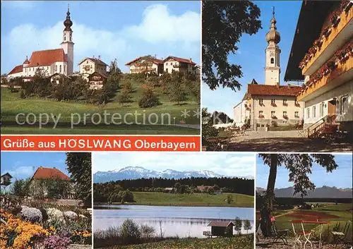 Hoeslwang Pelhamer See Kampenwand Kirche  Kat. Hoeslwang