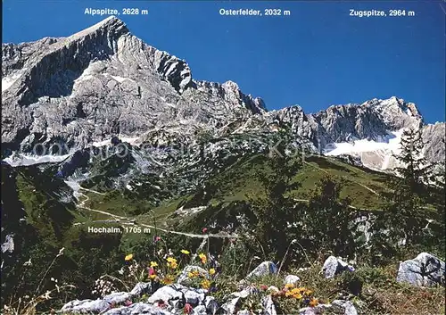 Garmisch Partenkirchen Bergstation Alpspitzbahnen Osterfelder Zugspitze Hochalm Kat. Garmisch Partenkirchen