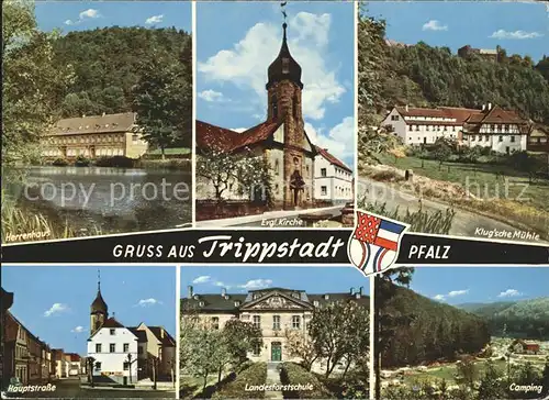Trippstadt Evangelische Kirche Camping Hauptstrasse  Kat. Trippstadt