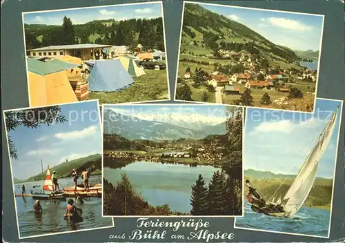 Buehl Alpsee Camping Segelboot Wassersport  Kat. Immenstadt i.Allgaeu