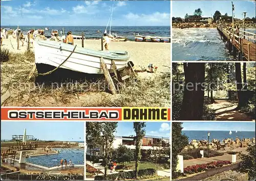 Dahme Ostseebad Strand Anlegestelle Schwimmbad  Kat. Dahme