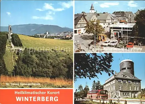 Winterberg Hochsauerland St. Georg Sprungschanze Kurverwaltung Astenturm Kat. Winterberg