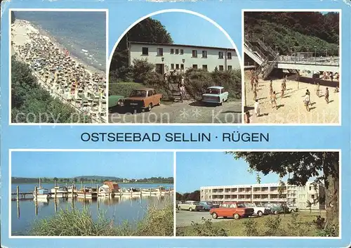 Sellin Ruegen Strand Hafen Erholungsheim Waldfrieden Kat. Sellin Ostseebad