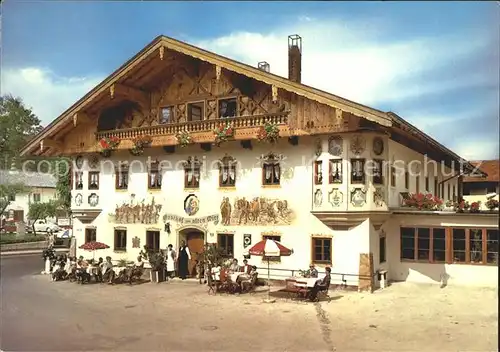 Bernau Chiemsee Gasthof zum alten Wirt Kat. Bernau a.Chiemsee