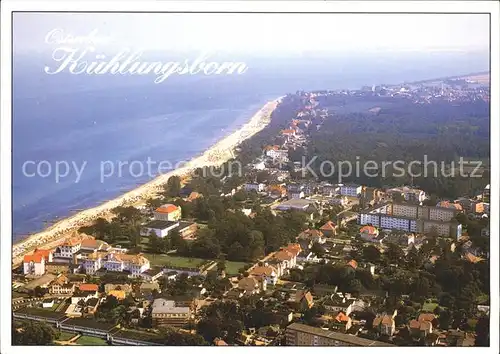 Kuehlungsborn Ostseebad Fliegeraufnahme mit Strand Kat. Kuehlungsborn