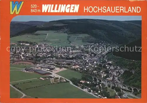 Willingen Sauerland Fliegeraufnahme Kat. Willingen (Upland)