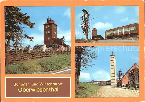 Oberwiesenthal Erzgebirge Wetterwarte auf Fichtelberg Fichtelberghaus Kat. Oberwiesenthal