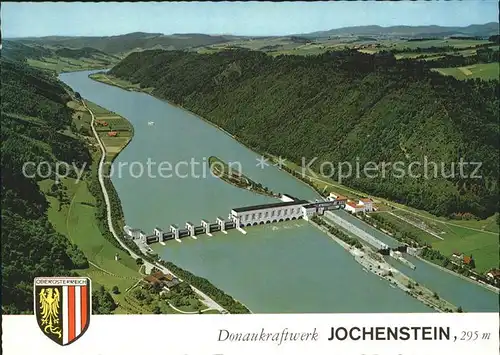 Jochenstein Niederbayern Fliegeraufnahme Donaukraftwerk Kat. Untergriesbach