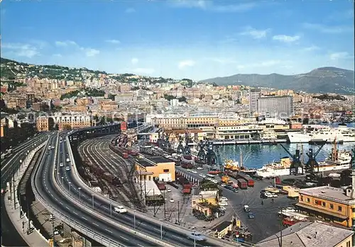 Genova Genua Liguria Fliegeraufnahme Hafen Kat. Genova