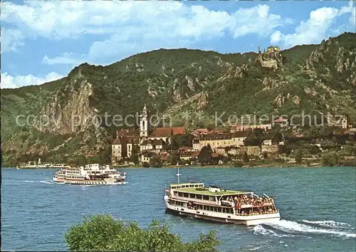 Duernstein Wachau mit Donau Kat. Duernstein