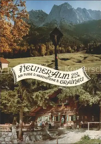 Grainau Neuner Alm Waxensteine Herbststimmung Wettersteingebirge Kat. Grainau